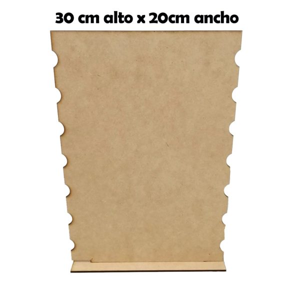 Exhibidor MDF Natural - Modelo E6